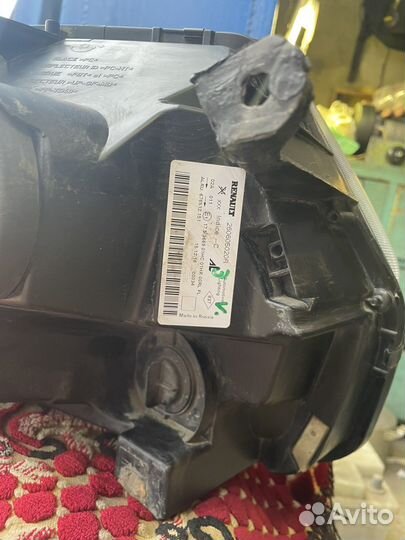 Фара renault duster левая