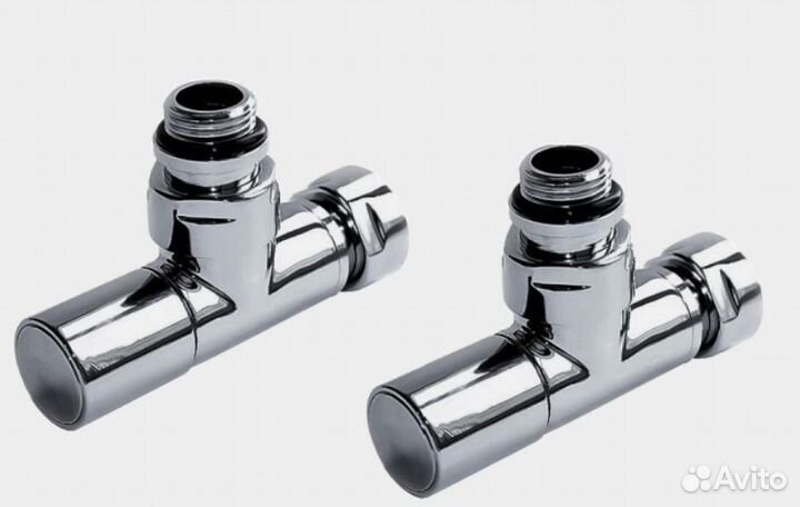 Вентиль запорный угловой на полотенцесушитель