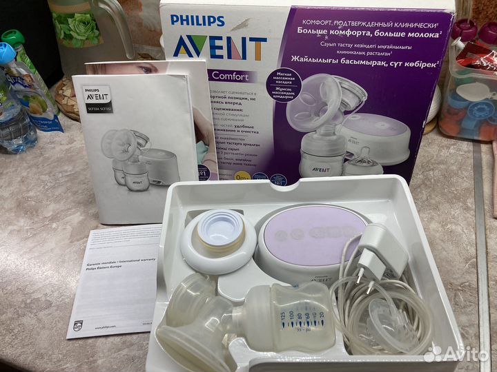 Молокоотсос avent электрический
