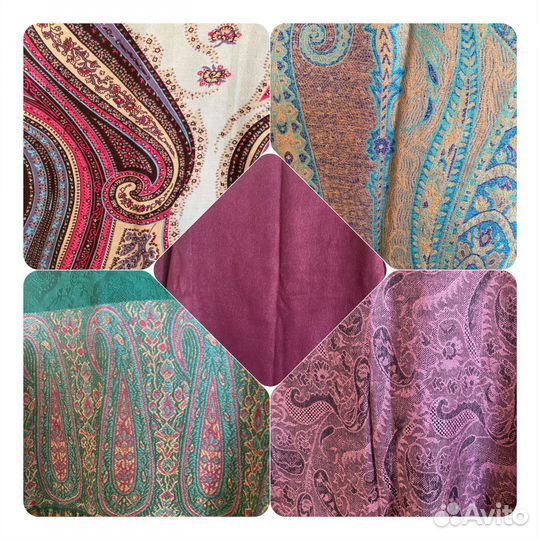 Палантин шарф платок женские пакетом 5 единиц