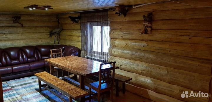 Русская баня на дровах с купелями и мангалом