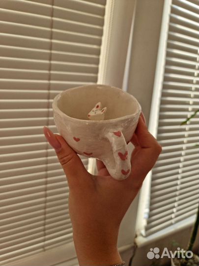 Керамическая кружка ручной работы