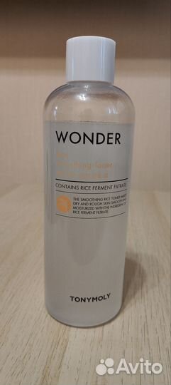 Тонер tony moly wonder rice smoothing toner