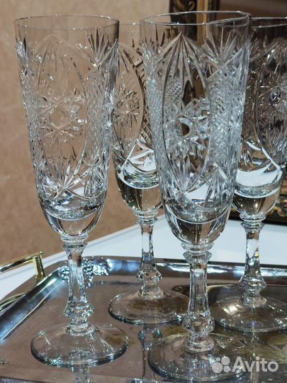 Бокалы Дятковский хрусталь, СССР