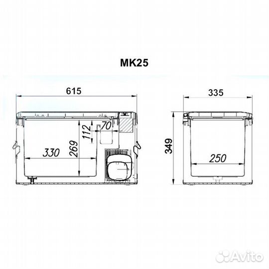 Автохолодильник Alpicool 25 литров MK25