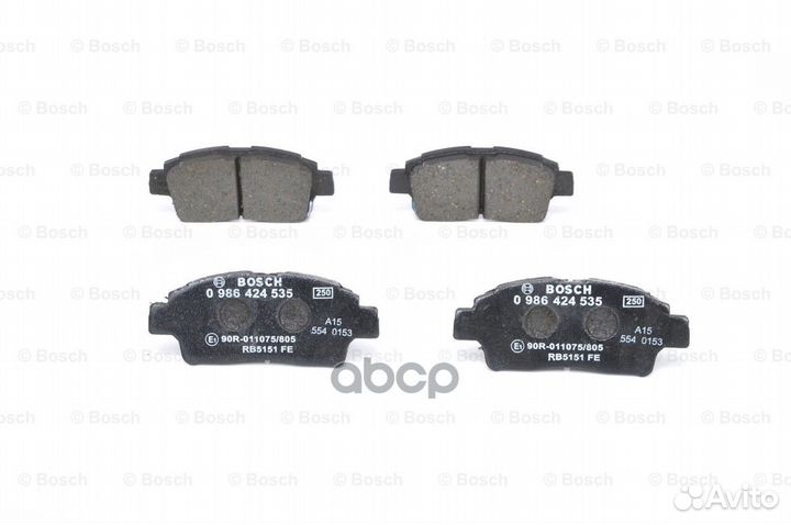 Колодки тормозные 0986424535 Bosch