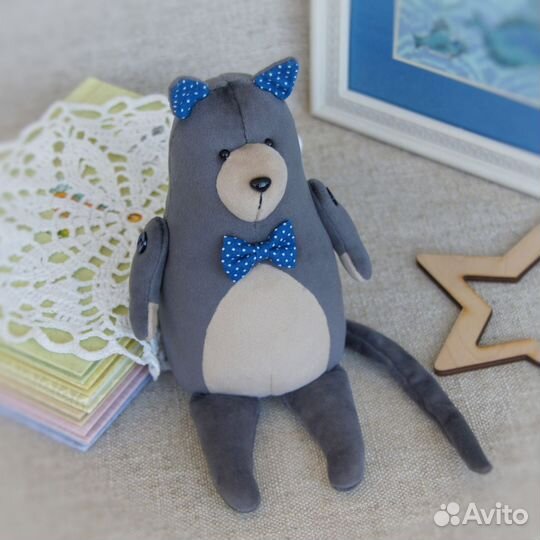 Игрушка Кот Мартовский (15 см.), ручная работа