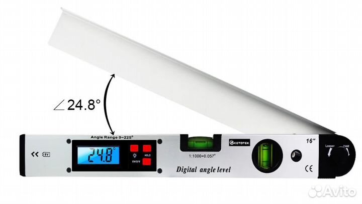 Угломер высокоточный цифровой электронный 40 см