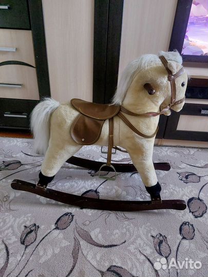 Лошадка качалка деревянная
