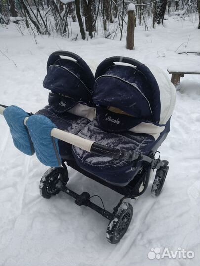 Коляска Glory Piccolo Duo 2в1 для двойни