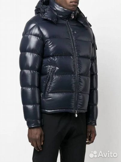 Пуховик Moncler Maya синий с NFC