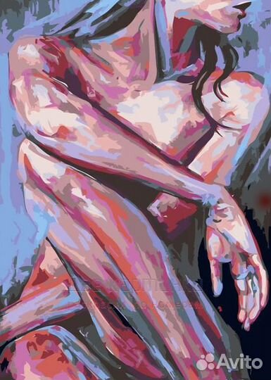 Картина по номерам 40x50 Обнаженная девушка