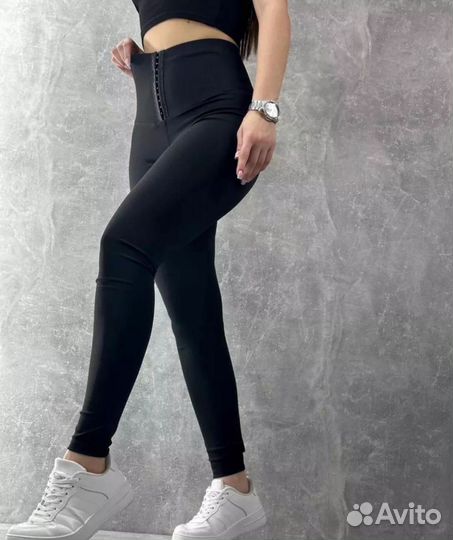 Леггинсы с высокой талией/размер единый: 46-48-50