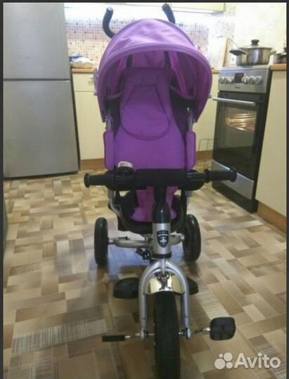 Трёхколёсный велосипед с ручкой детский