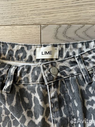 Джинсовая леопардовая юбка lime