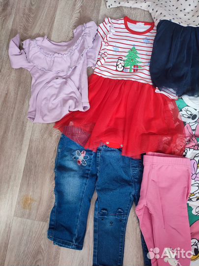 Вещи пакетом для девочки 74-80