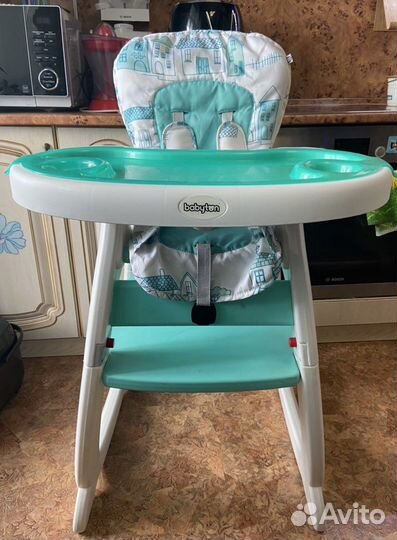 Стульчик для кормления babyton 2 в 1 трансформер