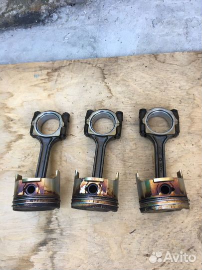 Шатуны с поршнями на Деу Матиз 0.8