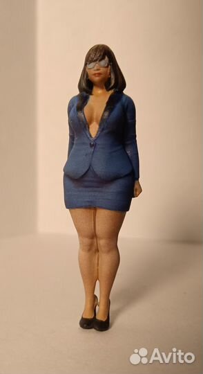 Фигурка девушка ню секретарша пин ап 1/43