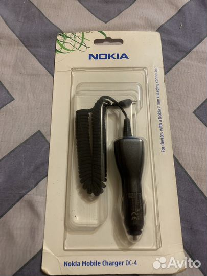 Автомобильная зарядка Nokia dc-4