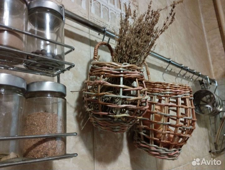 Корзина плетёная в стиле Zara home для декора дома