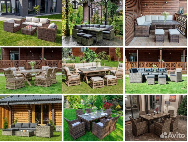 Мебель из искусственного ротанга royl family