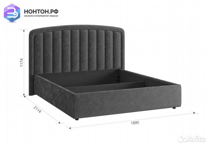 Кровать Сиена 2 1.6 м крем