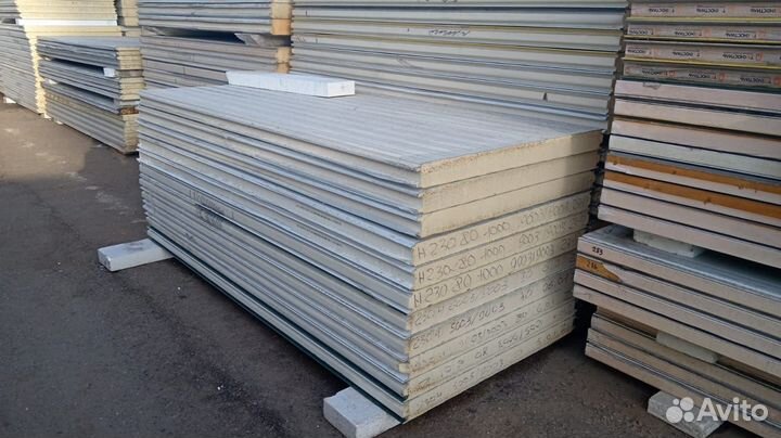 Сэндвич панели бу 30000 м2 в наличии