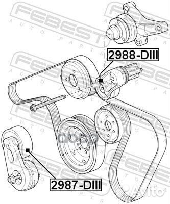 Ролик натяжной 2987-diii 2987-diii Febest