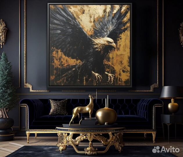 Картина маслом орел