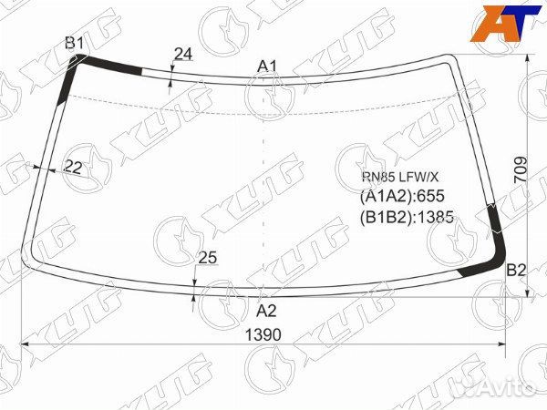 Стекло лобовое toyota hilux surf