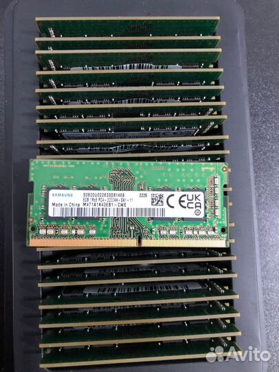 Оперативная память Sodimm ddr4 8gb 3200 samsung