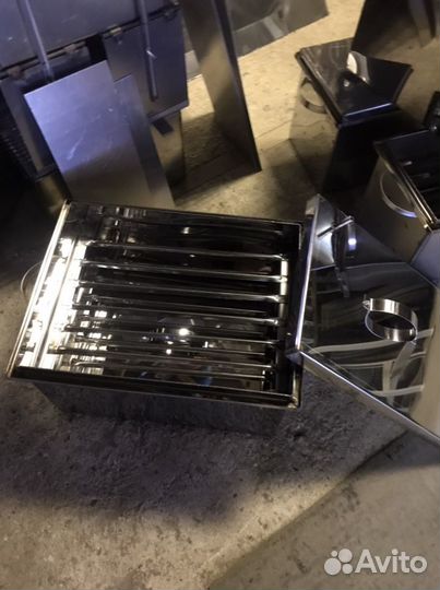 Коптильня горячего копчения из нержавейки