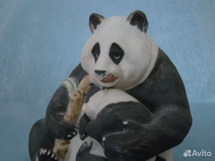 Панда медведь керамика фарфор 1982 г
