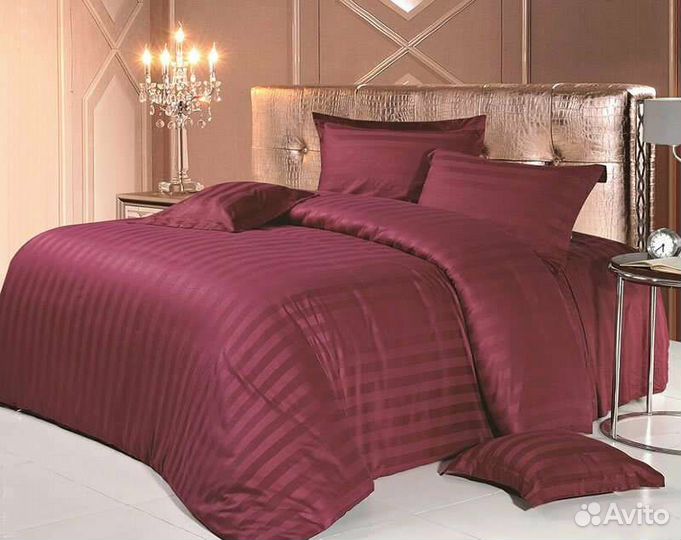 Комплект белья из страйп сатина премиум