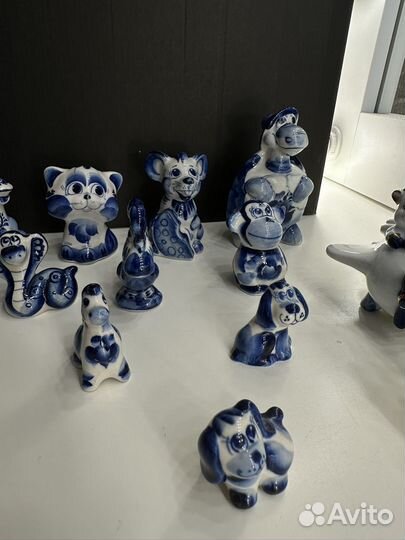 Фигурки статуэтки из гжели