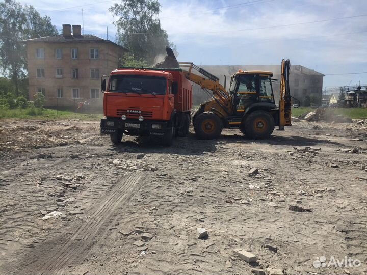 Доставка ЗИЛ Камаз. Эксковатор погрузчик. Земля