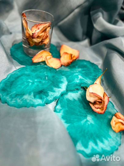 Набор подставок из эпоксидной смолы