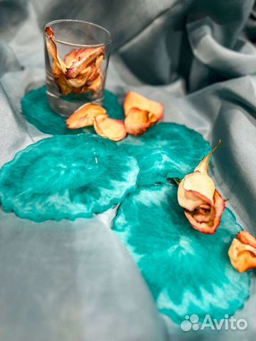 Набор подставок из эпоксидной смолы