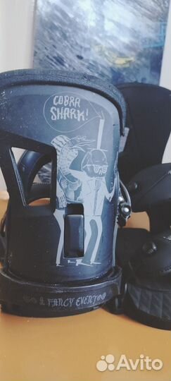 Сноуборд GNU 156 + крепления Burton Cobrashark