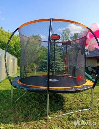 Батут для дачи с сеткой