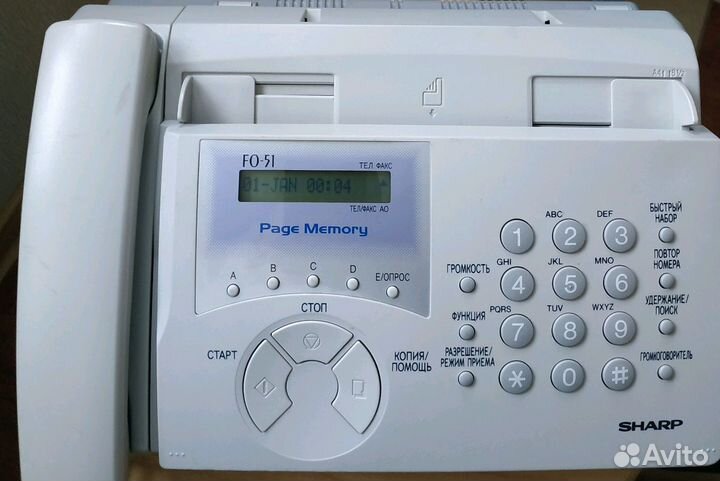 Телефон, Факсимильный аппарат, Sharp FO-51