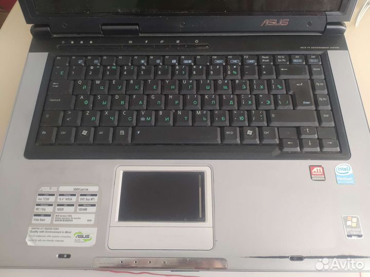 Ноутбук asus на запчасти