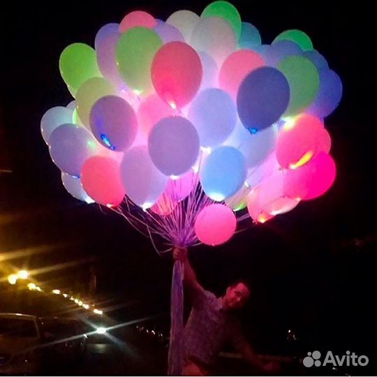 Светящиеся воздушные шарики со светодиодами