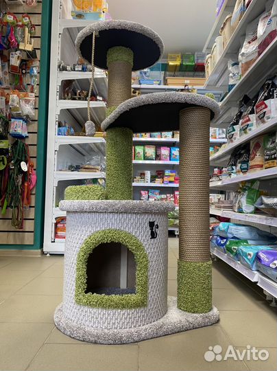 Домик - когтеточка, лежанка для котов(кошек) новый