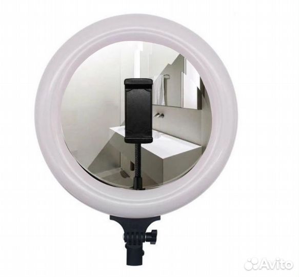 Световое кольцо со штативом, с зеркалом, d-26 см