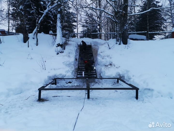 Винтовые сваи под ключ установка