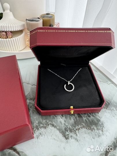 Cartier гвоздь колье белое золото с бриллиантами