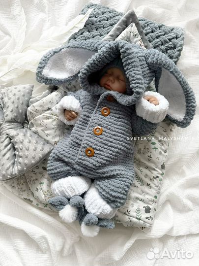 Вязаный комбинезон