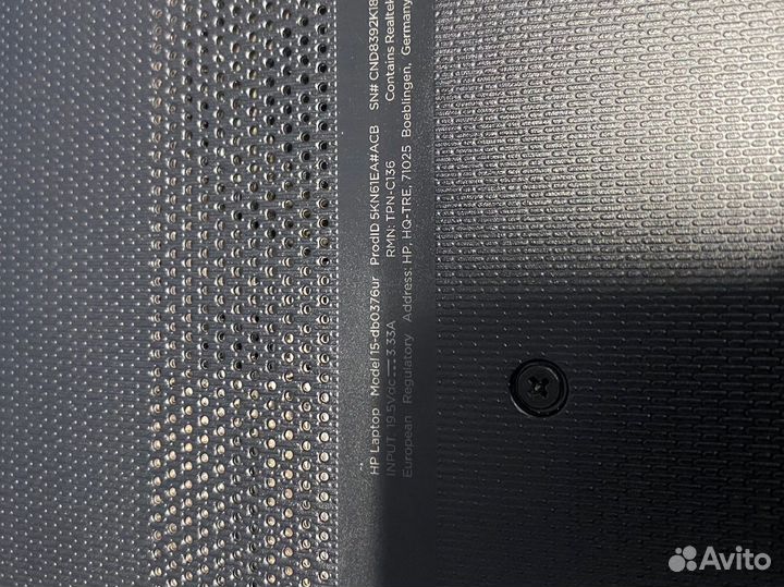 Ноутбук HP Notebook - 15-db0376ur